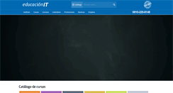 Desktop Screenshot of educacionit.com