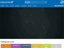 Tablet Screenshot of educacionit.com